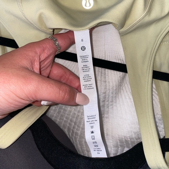 Size 8 lululemon align tank in dew green - Picture 3 of 4